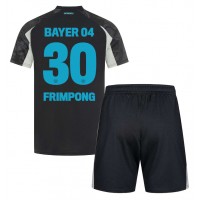 Dres Bayer Leverkusen Jeremie Frimpong #30 Tretina pre deti 2024-25 Krátky Rukáv (+ trenírky)